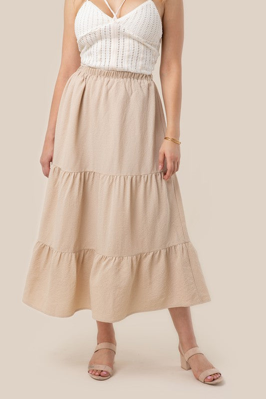 TBYB! Tiered maxi skirt