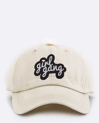 Girl Gang Embroidery Cotton Cap