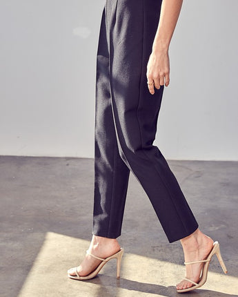 Do + Be Collection - Black High Waisted Slim Pants (S, M, L)