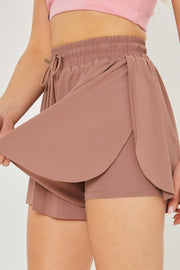 TBYB! LOVE TREE Activewear Two-In-One Drawstring Shorts (S, M, L) Available in 3 Colors!