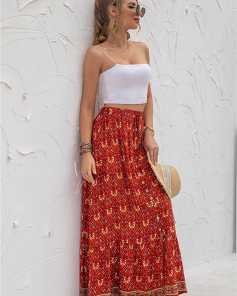 The Annva USA Print Maxi Skirt (S-XL) AVAILABLE IN 3 COLORS!