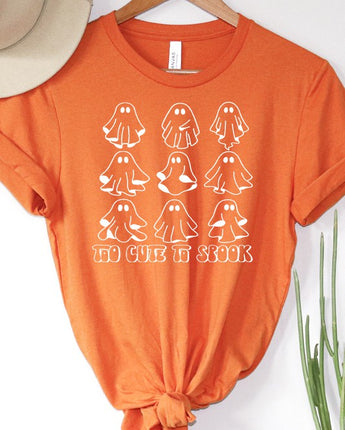 Cali Boutique Too Cute To Spook Halloween Solid Tee (S-XL)