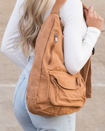 Alli's Corner Oversized Canvas Sling - Available in 4 Colors!