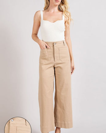 Soft Washed Wide Leg Pants (S, M, L)