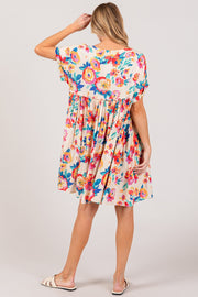 SAGE + FIG Floral Button-Down Short Sleeve Dress (S-3XL)