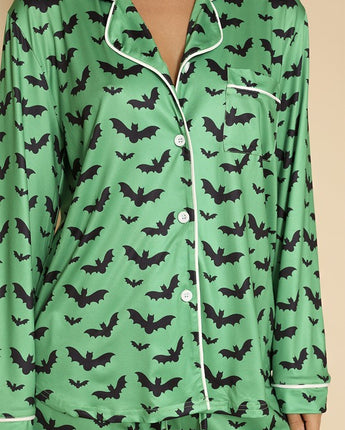 Halloween two piece pajama set