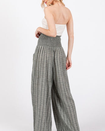 SAGE + FIG Cotton Gauze Wash Stripe Pants (S, M, L)