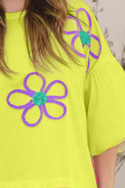 ODDI Flower Embroidery Detail Shirt (S-3XL)