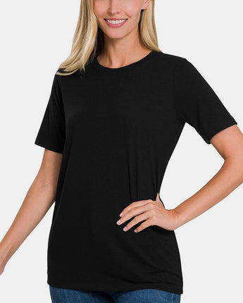 Zenana Full Size Crew Neck Short Sleeve T-Shirt