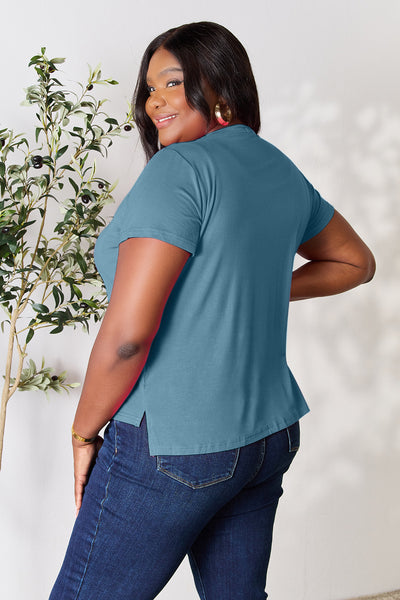 Basic Bae Round Neck Short Sleeve T-Shirt - 7 Colors! (S-3XL)