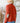 Heimish Orange Red, Long Sleeve, V Neck Button Down Cardigan (S-3L)