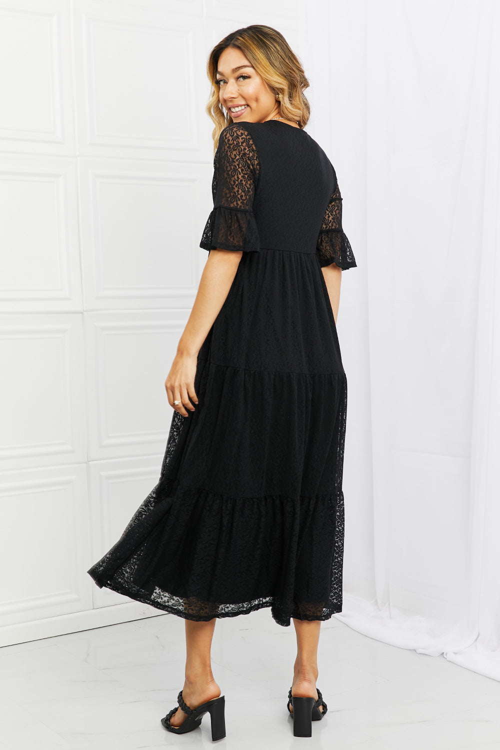 P & Rose Lovely Lace Tiered Dress (S-3XL)