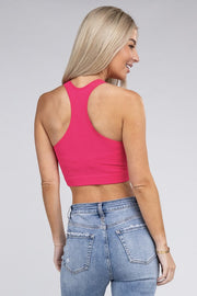 TBYB! Zenana Ribbed Cropped Racerback Tank Top (S/M | L/XL) Available in 5 Colors