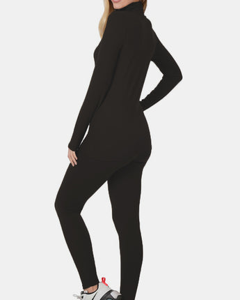 Zenana Turtleneck Top and Leggings Lounge Set (S-3XL)