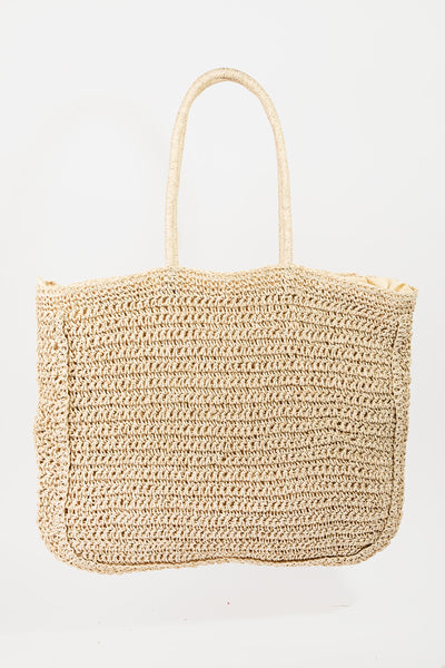 Flower Braided Tote/Hand Bag