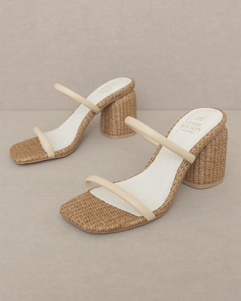 D-MARGARET-RAFFIA, HIGH HEEL, MULES