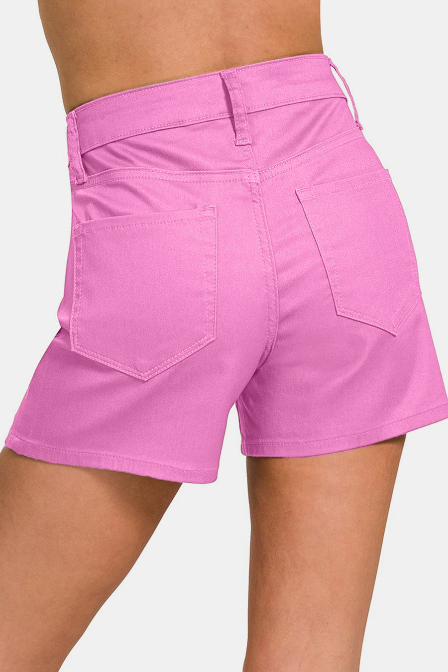 Zenana High Waist Denim Shorts (S-XL)