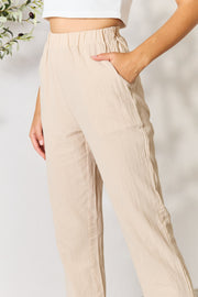 Double Take Pull-On Pants with Pockets (SM-2XL)