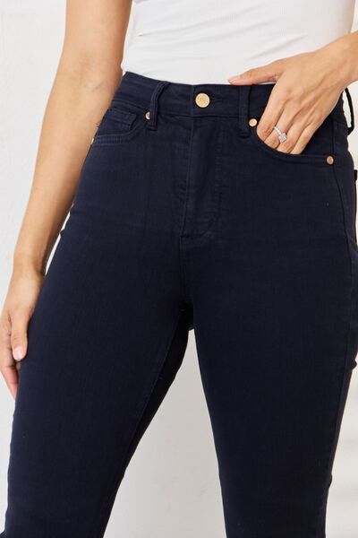 Judy Blue Garment-Dyed Tummy Control Skinny Jeans (Sizes 0-24)